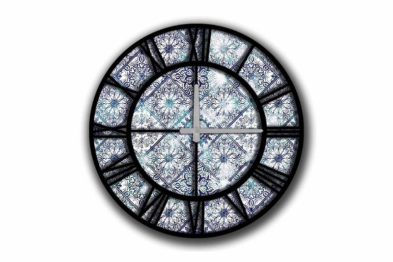 Diyadin Dekorativt ur 50 cm Rund, Flerfarvet