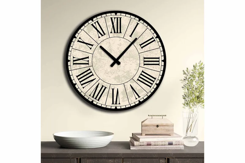 Diyadin Dekorativt ur 50 cm Rund - Flerfarvet - Boligtilbehør - Vægdekoration - Vægure & Ure