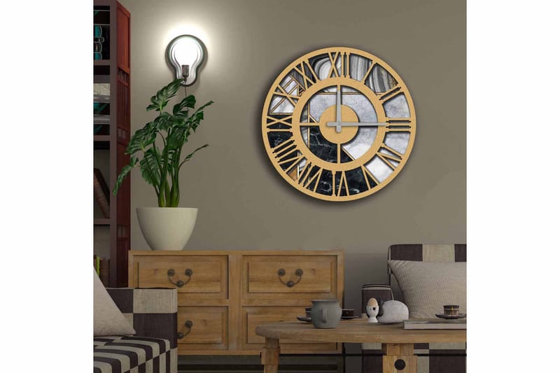 Diyadin Dekorativt ur 50 cm Rund - Flerfarvet - Boligtilbehør - Vægdekoration - Vægure & Ure