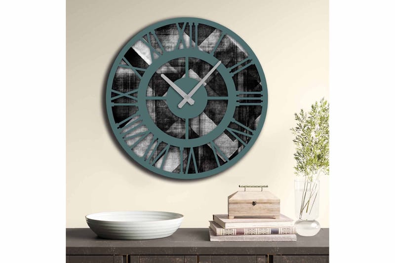 Diyadin Dekorativt ur 50 cm Rund - Flerfarvet - Boligtilbehør - Vægdekoration - Vægure & Ure