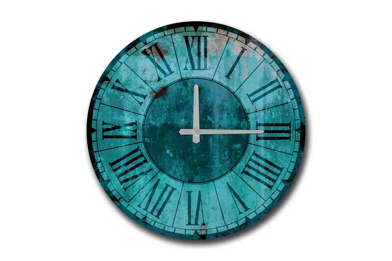 Diyadin Dekorativt ur 50 cm Rund, Flerfarvet