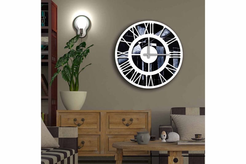 Diyadin Dekorativt ur 50 cm Rund - Flerfarvet - Boligtilbehør - Vægdekoration - Vægure & Ure