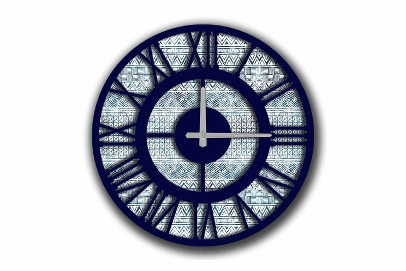 Diyadin Dekorativt ur 50 cm Rund, Flerfarvet