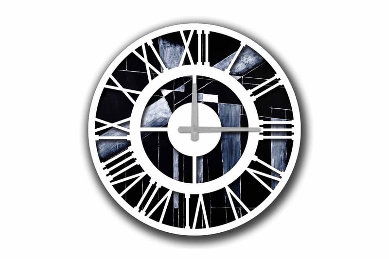 Diyadin Dekorativt ur 50 cm Rund, Flerfarvet