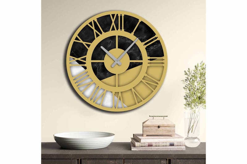 Diyadin Dekorativt ur 50 cm Rund - Flerfarvet - Boligtilbehør - Vægdekoration - Vægure & Ure