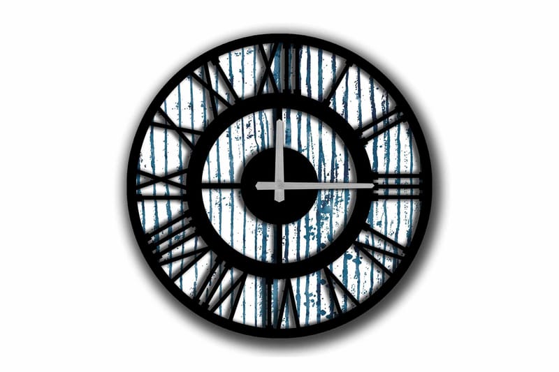 Diyadin Dekorativt ur 50 cm Rund, Flerfarvet