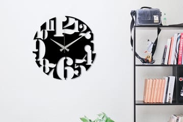 Enzoclock - S001 - Sort - Boligtilbehør - Vægdekoration - Vægure & Ure