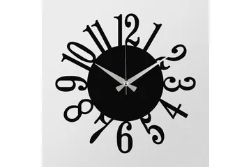 Enzoclock - S005 - Sort - Boligtilbehør - Vægdekoration - Vægure & Ure
