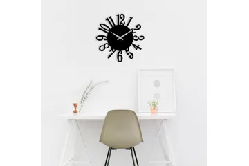 Enzoclock - S005 - Sort - Boligtilbehør - Vægdekoration - Vægure & Ure