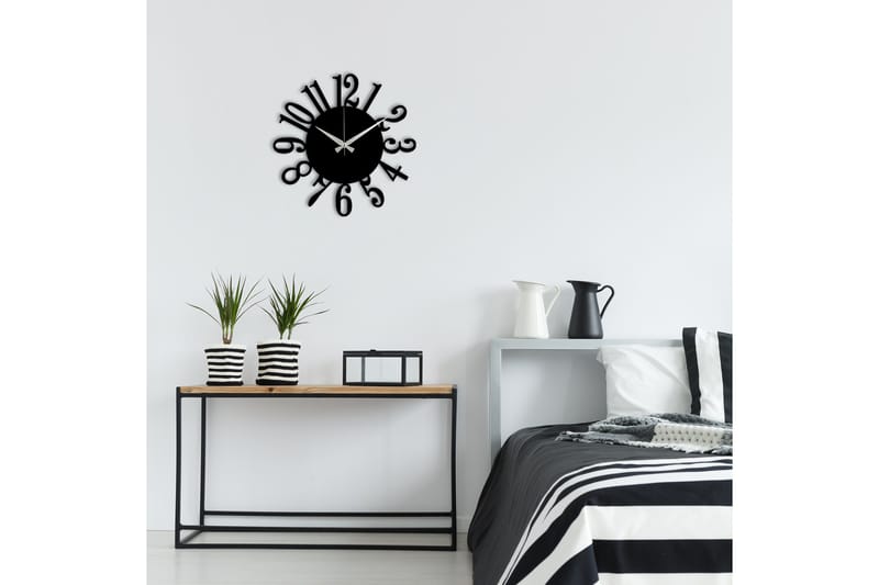 Enzoclock - S005 - Sort - Boligtilbehør - Vægdekoration - Vægure & Ure