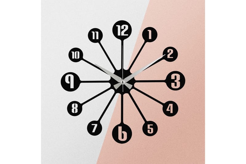 Enzoclock - S014 - Sort - Boligtilbehør - Vægdekoration - Vægure & Ure