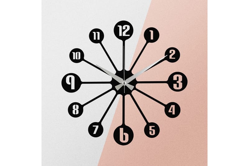 Enzoclock - S014 - Sort - Boligtilbehør - Vægdekoration - Vægure & Ure