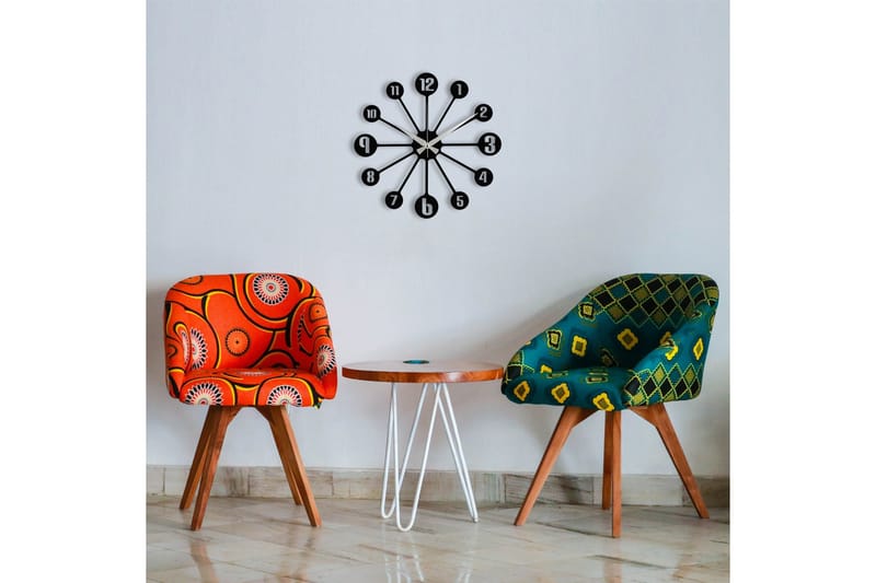 Enzoclock - S014 - Sort - Boligtilbehør - Vægdekoration - Vægure & Ure