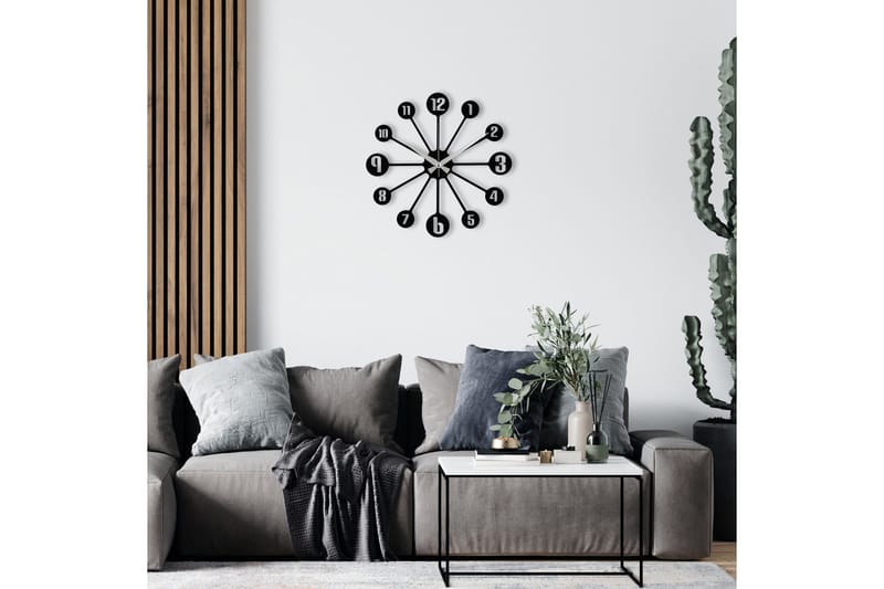 Enzoclock - S014 - Sort - Boligtilbehør - Vægdekoration - Vægure & Ure