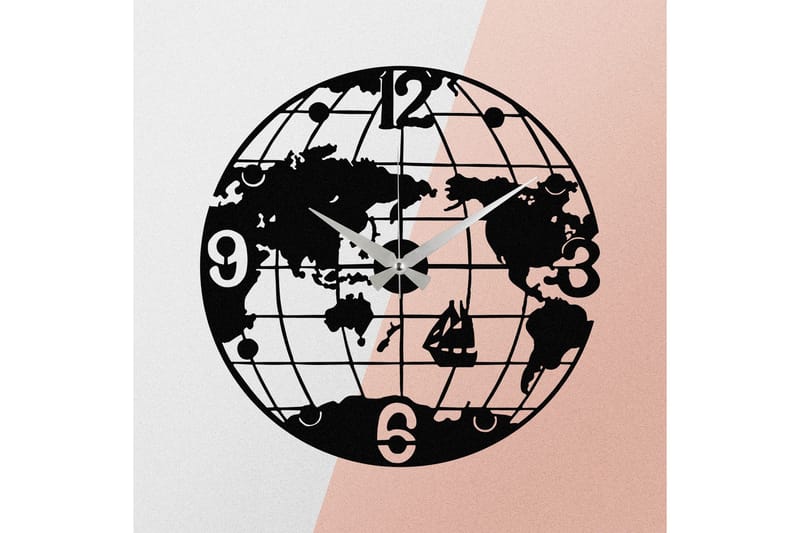 Enzoclock - S018 - Sort - Boligtilbehør - Vægdekoration - Vægure & Ure