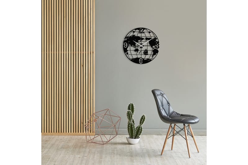 Enzoclock - S018 - Sort - Boligtilbehør - Vægdekoration - Vægure & Ure