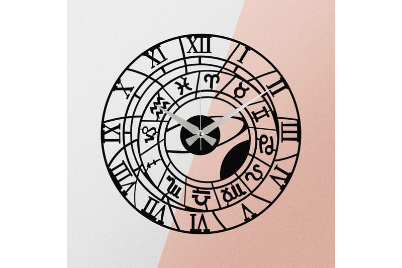 Enzoclock - S025 - Sort - Boligtilbehør - Vægdekoration - Vægure & Ure