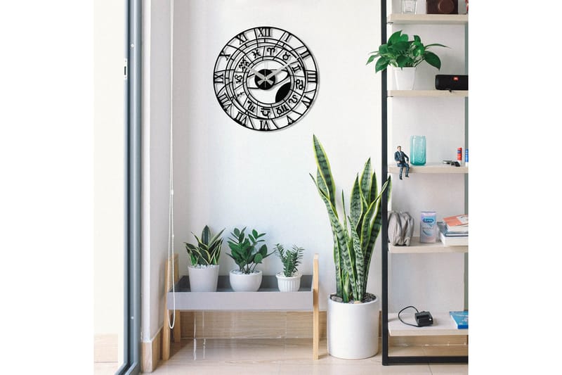 Enzoclock - S025 - Sort - Boligtilbehør - Vægdekoration - Vægure & Ure