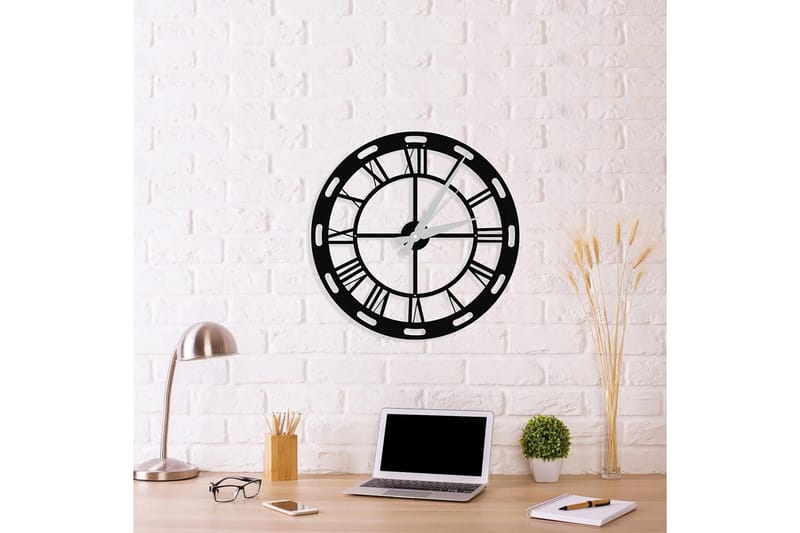 Karaul Vægur 48x50 cm - Metal / sort - Boligtilbehør - Vægdekoration - Vægure & Ure