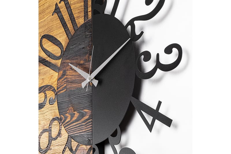 Musemolen Vægur - Sort|Valnød - Boligtilbehør - Vægdekoration - Vægure & Ure