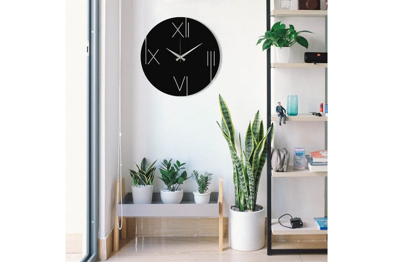 One - Sort - Boligtilbehør - Vægdekoration - Vægure & Ure