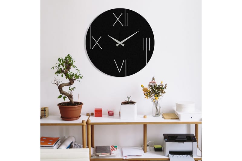 One - Sort - Boligtilbehør - Vægdekoration - Vægure & Ure