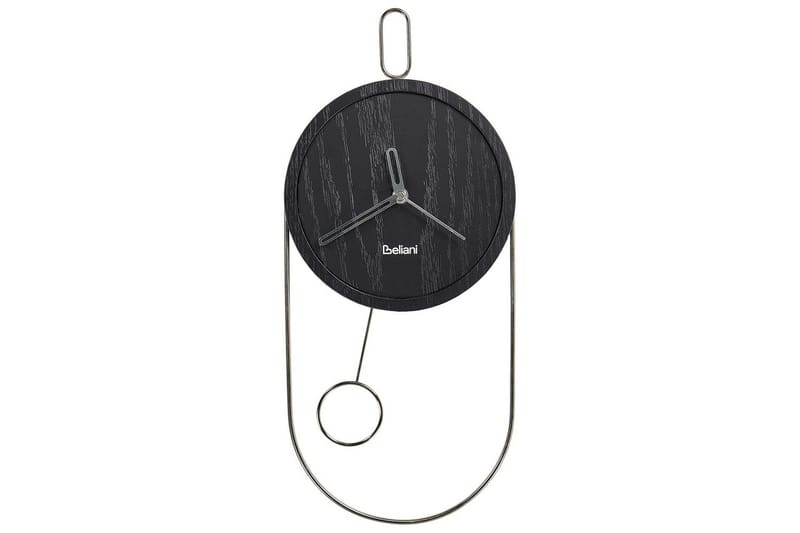 Pendelur Beliani Sierre Ljus trä/svart Black||Silver - Boligtilbehør - Vægdekoration - Vægure & Ure - Urværk til vægur