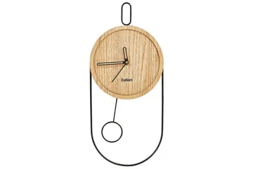 Pendelur Beliani Sierre Ljus trä/svart Light colored wood||Black - Boligtilbehør - Vægdekoration - Vægure & Ure - Urværk til vægur