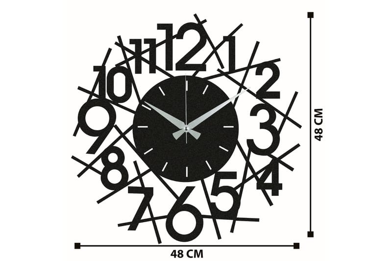 Rasputin - Sort - Boligtilbehør - Vægdekoration - Vægure & Ure