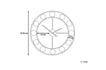 Reiden Vægur 56 cm - Flerfarvet - Boligtilbehør - Vægdekoration - Vægure & Ure