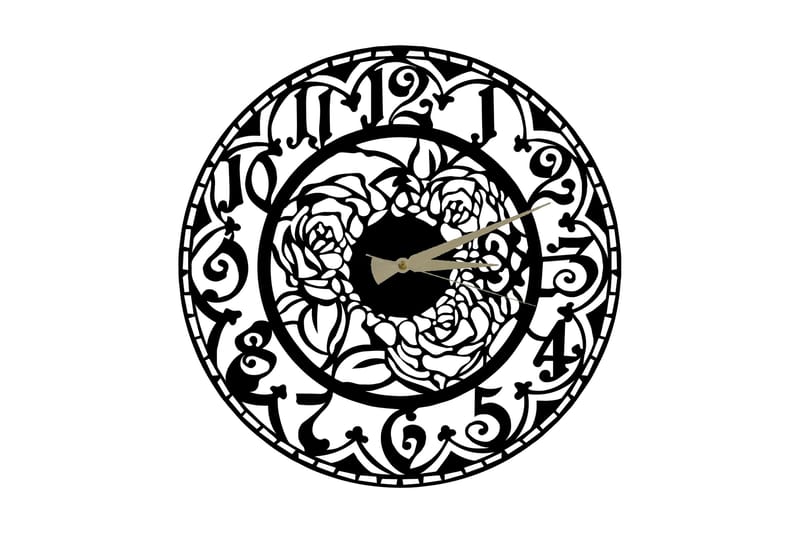 Salechard Vægur 50x50 cm - Metal / sort - Boligtilbehør - Vægdekoration - Vægure & Ure
