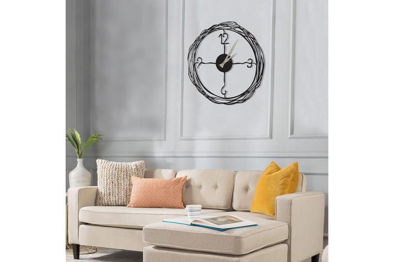 Salechard Vægur 50x50 cm - Metal / sort - Boligtilbehør - Vægdekoration - Vægure & Ure