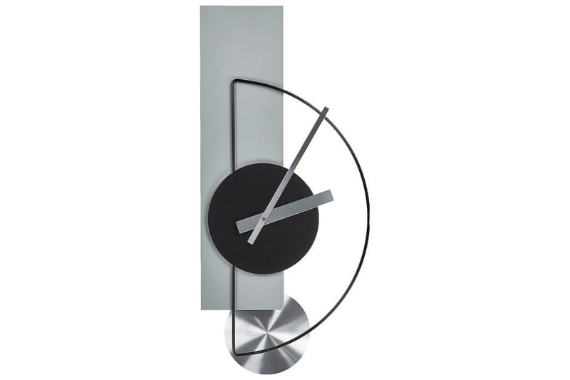 Väggklocka Light grey||Black||Silver, undefined