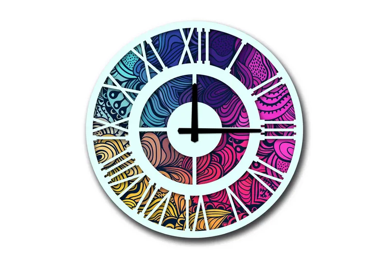 Vægdekoration MDF Ur, undefined