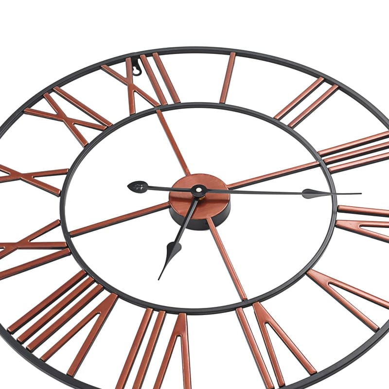 Vægur 58 Cm Metal Rød - Rød - Boligtilbehør - Vægdekoration - Vægure & Ure