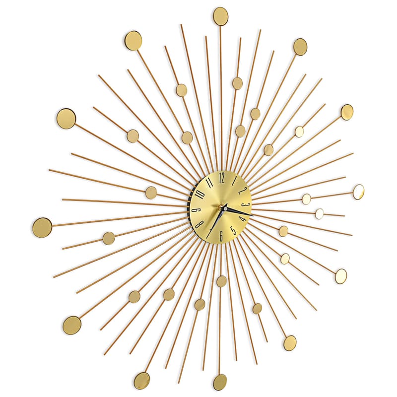 Vægur 70 Cm Metal Guldfarvet - Guld - Boligtilbehør - Vægdekoration - Vægure & Ure