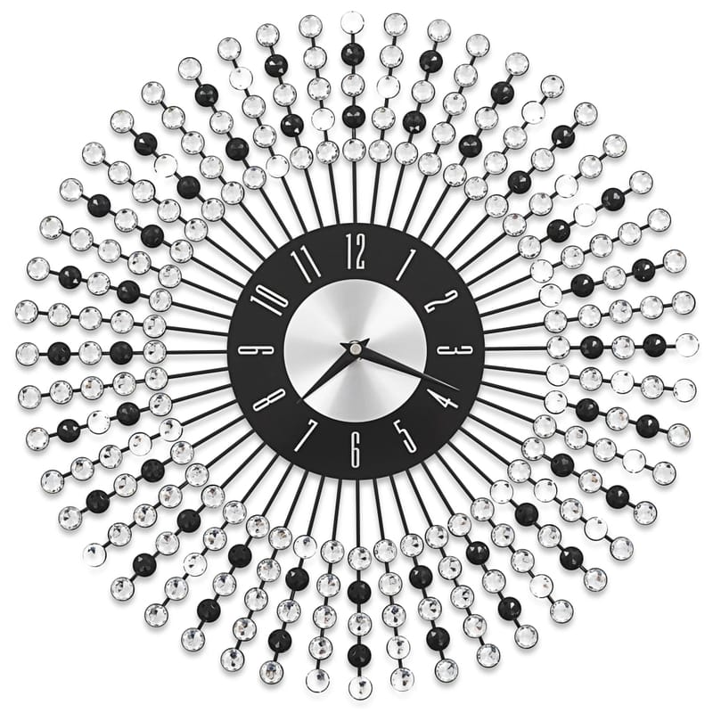 Vægur Metal 43 Cm Sort - Sort - Boligtilbehør - Vægdekoration - Vægure & Ure