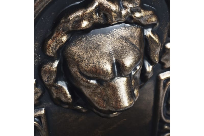 Vægfontæne Løvehoved Bronzefarvet - Brun - Vægdekoration