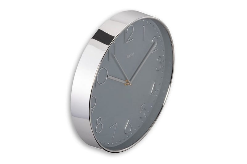 Vægur Hama Corsica 30 cm - Sølv - Boligtilbehør - Vægdekoration - Vægure & Ure