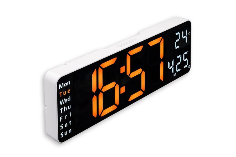 Vægur Hama Digital Santa Cruz - Sort - Boligtilbehør - Vægdekoration - Vægure & Ure