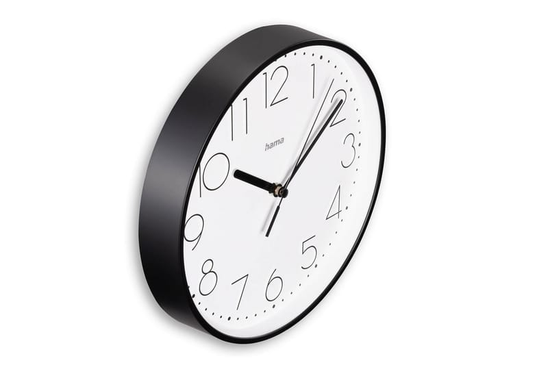 Vægur Hama Salina 22 cm - Sort - Boligtilbehør - Vægdekoration - Vægure & Ure