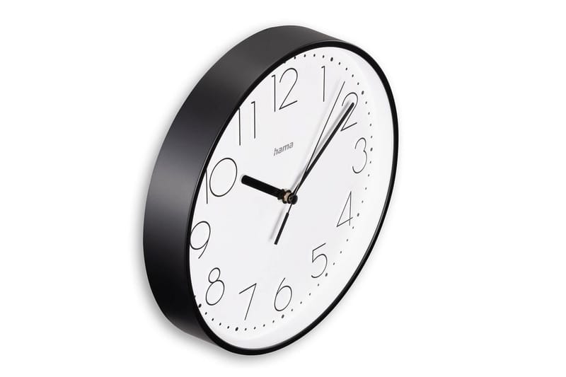 Vægur Hama Salina 22 cm - Sort - Boligtilbehør - Vægdekoration - Vægure & Ure
