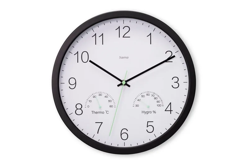 Vægur Hama Santorini 30 cm Sort, Sort