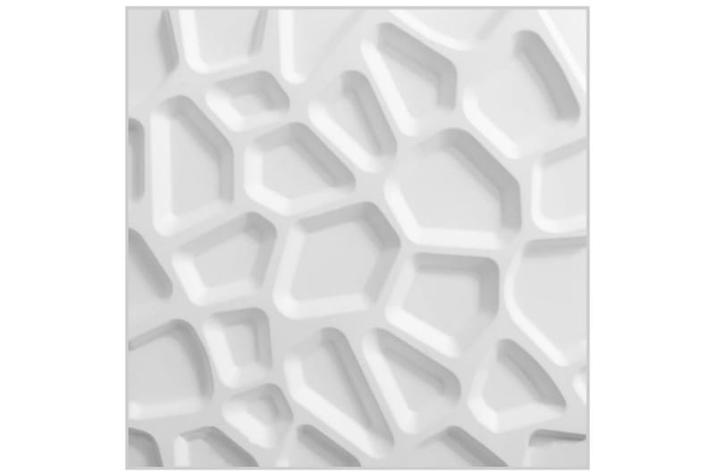 WallArt 24 stk. 3D-vægpaneler GA-WA01 Gaps - Hvid - Vægplader - Vægdekoration