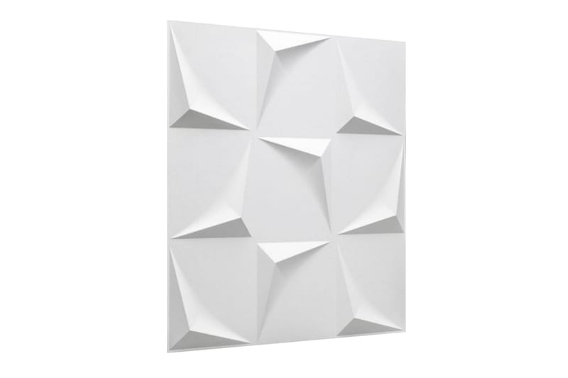 WallArt 3D-vægpaneler 24 stk. GA-WA28 Beau - Hvid - Boligtilbehør - Vægdekoration