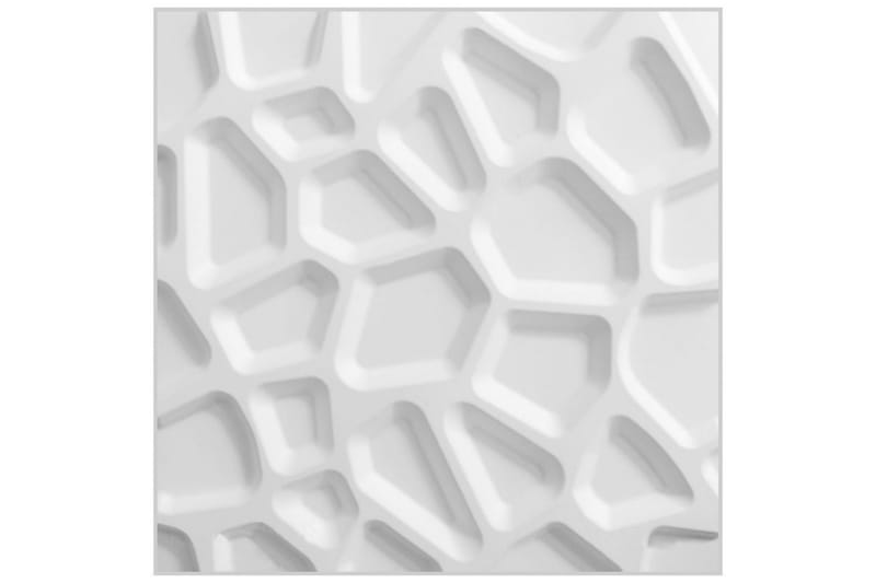 WallArt 3D vægpaneler Gaps 12 dele GA-WA01 - Hvid - Vægplader - Vægdekoration
