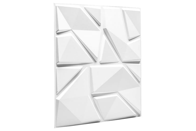 WallArt 3D-vægpaneler Liam 12 stk. GA-WA31 - Hvid - Vægplader - Vægdekoration