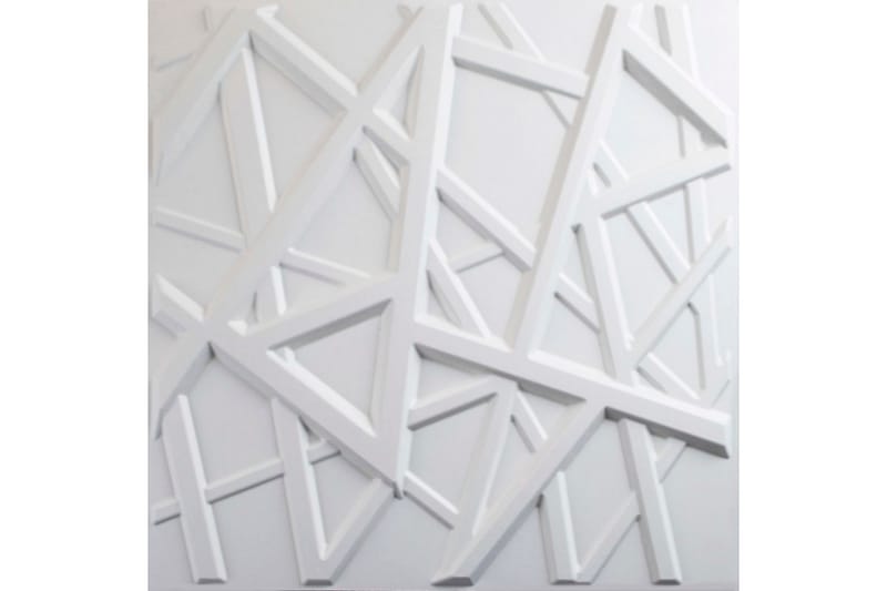 WallArt 3D-vægpaneler Olivia 12 stk. GA-WA26 - Hvid - Vægplader - Vægdekoration
