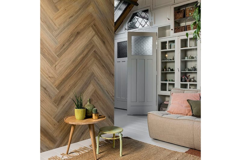 WallArt brædder 30 stk. med trælook naturlig eg lysebrun - Brun - Boligtilbehør - Vægdekoration