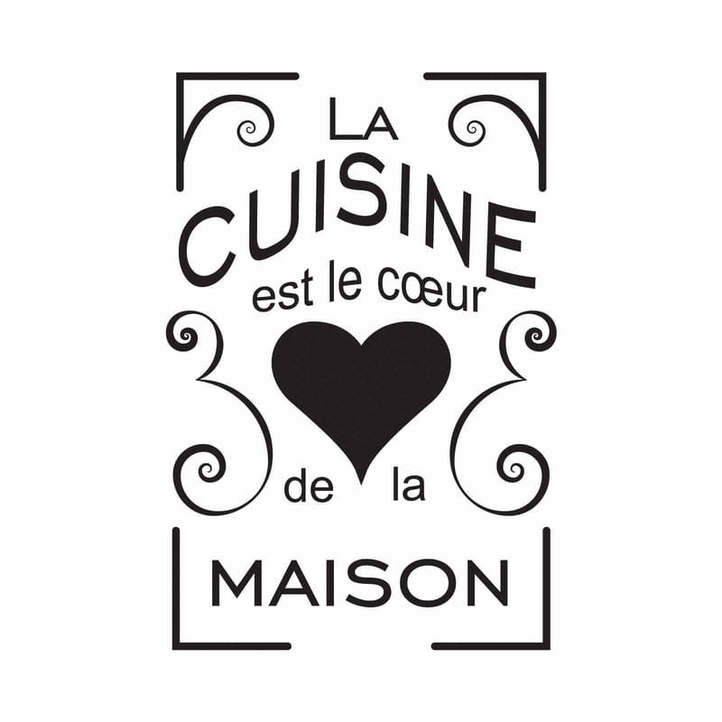 Dekorativ Wall Sticker 44x65 cm, Sort